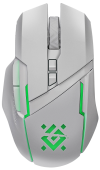 Мышь Defender Ibix GM-895 [беспроводная, светодиодная, 3200 DPI, 125 Гц, подсветка, белый]