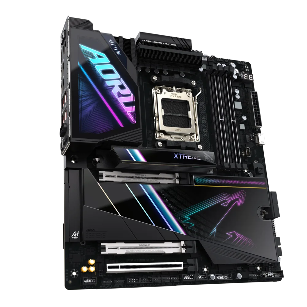 Материнская плата Gigabyte X870E AORUS XTREME (X870E A XTREME AI TOP 1.1) [AM5, AMD X870E, 4xDDR 5, 4xM.2, 3xPCI-E x16, Standard-ATX]