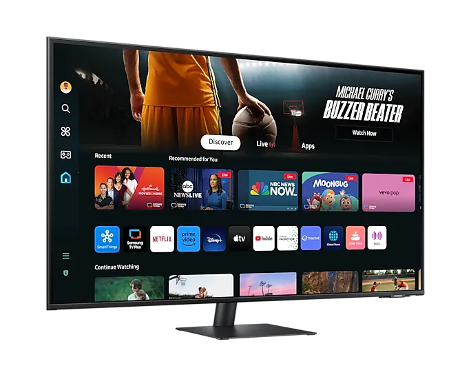 Монитор Samsung SMART M7 4K (LS43DM700UIXCI) [43", VA, 3840x2160, 60 Гц, 4 мс, HDMI x2]