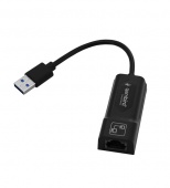 Адаптер USB на RJ-45, Gembird NIC-U5, USB NIC 10/100/1000 Mb, черный - купить в интернет-магазине Forcecom.kz Адаптер USB на RJ-45, Gembird NIC-U5, USB NIC 10/100/1000 Mb, черный