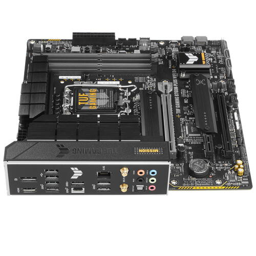 Материнская плата ASUS TUF GAMING B760M-PLUS WIFI D4 [LGA 1700, Intel B760, 4xDDR 4, 2xM.2, 2xPCI-E x16, Micro-ATX]
