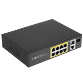 Коммутатор Netis P110GH, 8x10/100/1000 LAN PoE, 2xGigabit Uplink, 1xSFP, 120W PoE