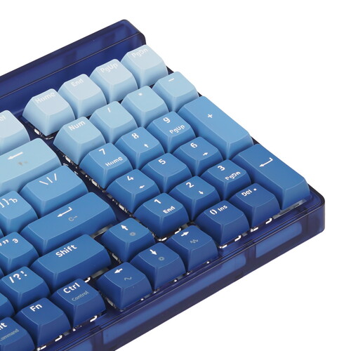 Клавиатура Redragon Garen Pro (71745) [механическая, проводная + беспроводная, RGB подсветка, Redragon + Purple, голубая]