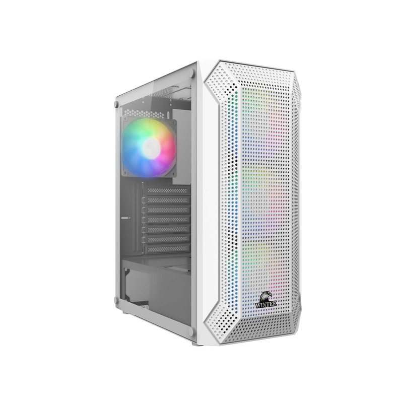 Корпус Wintek Infinity 1882 W-M TG [Midi Tower, 4x 120 мм RGB, белый]