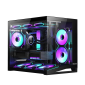 Корпус HuntKey S960 V2 StormX [Mini Tower, без вентиляторов, Черный]