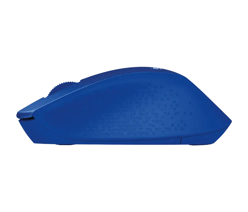 Мышь беспроводная Logitech M330 Silent Plus Blue (синяя, оптическая, 1000dpi, 2.4 GHz/USB-ресивер, бесшумная, под правую руку) (M/N: M-R0051 / C-U0010)