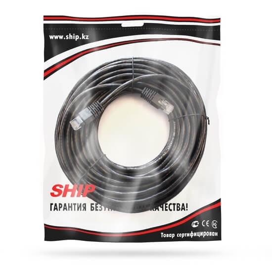 Патч Корд SHIP Cat.6 UTP LSZH RJ-45 20 м S6025BK2000-P - купить в интернет-магазине Forcecom.kz Патч Корд SHIP Cat.6 UTP LSZH RJ-45 20 м S6025BK2000-P