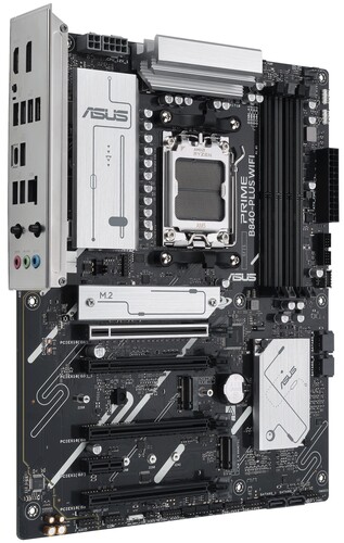 Материнская плата Asus PRIME B840-PLUS WIFI [AM5, AMD B840, 4xDDR 5, 3xM.2, 4xPCI-E x16, Standard-ATX]