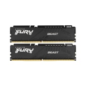 Комплект оперативной памяти Kingston Fury Beast, KF560C36BBEK2-64, 64 ГБ DDR 5, 6000 МГц, 1.35 В, KIT