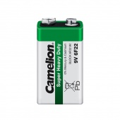 Батарейка крона, CAMELION, 6F22-SP1G, 6F22, 9V, 1 шт., Блистер