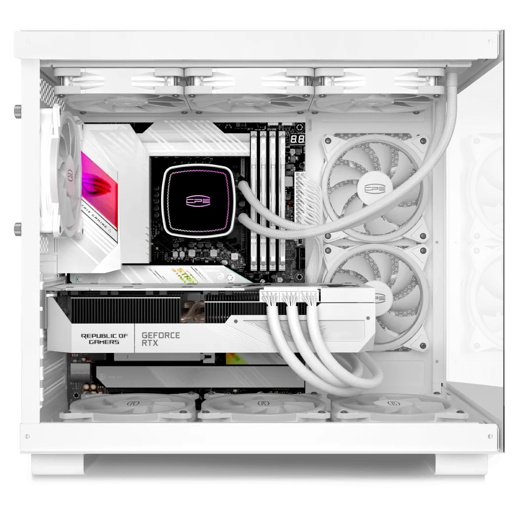 Корпус PCCooler C3 T500 ARGB WH, Midi Tower, белый