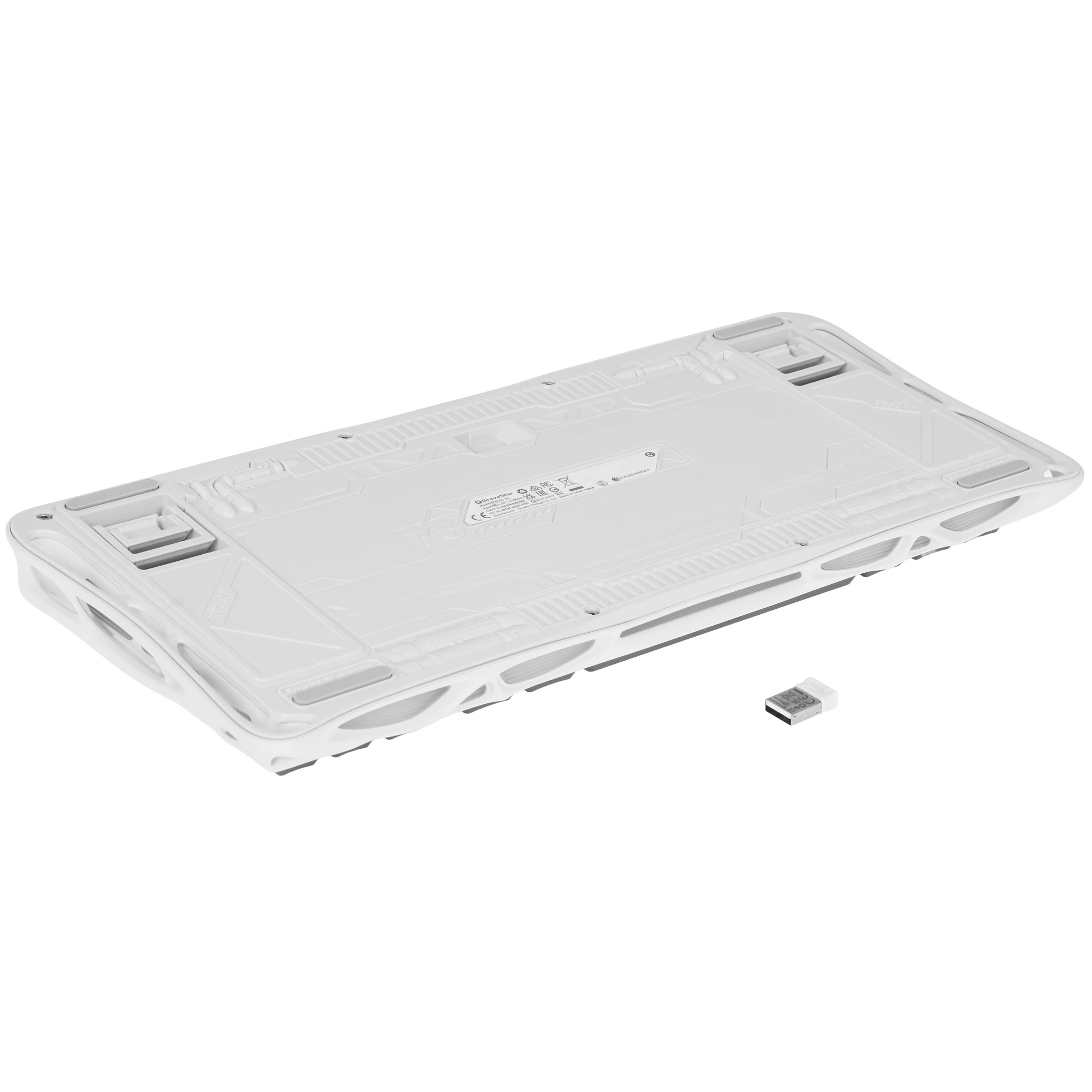 Клавиатура Gravastar Mercury K1 Gradient White [Механическая, беспроводная, клавиш - 79, подсветка, белая]