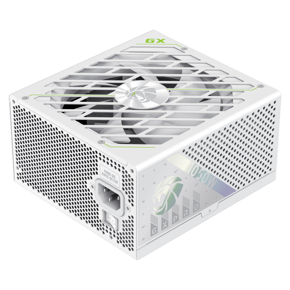 Блок питания GameMax GX PRO 1050G Gold (2121-1050B0030) [1050 Вт, 80 PLUS Gold, 10x SATA, 1 x 16 pin (12VHPWR), 4 x 6+2 pin PCIe, 2x 4+4 pin CPU, ATX]