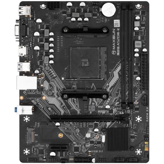Материнская плата Maxsun Challenger A520M-K [AM4, AMD A520, 2xDDR 4, 1xM.2, 1xPCI-E x16, Micro-ATX]