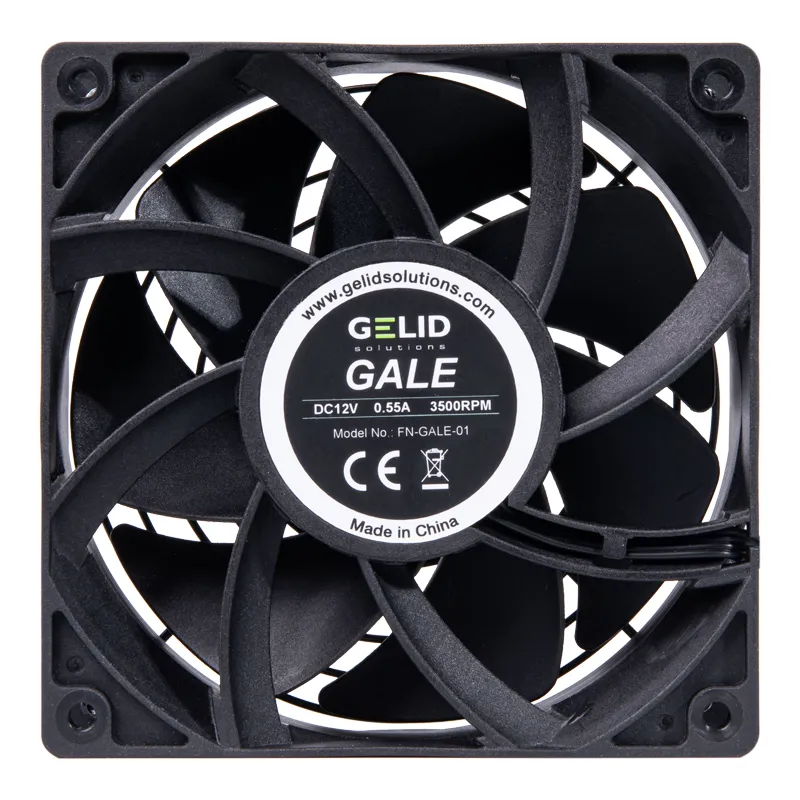 Вентилятор для корпуса Gelid GALE BLACK [120 мм, 3500 об/мин, 110 CFM, 45 дБ, PWM]