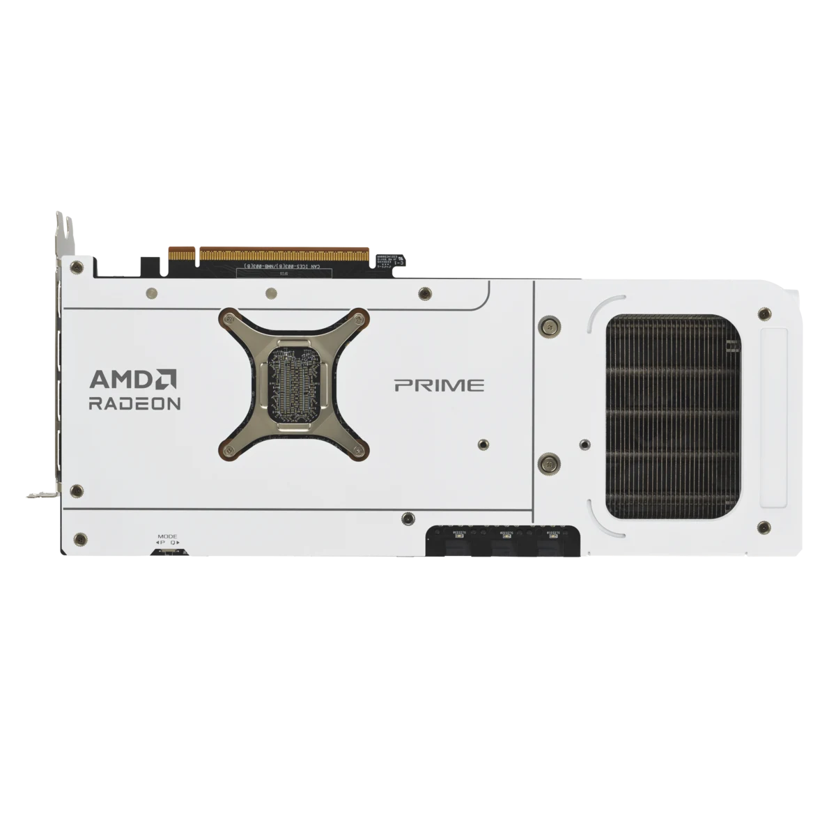 Видеокарта Asus PRIME 9070 XT WHITE (PRIME-RX9070XT-O16G-WHITE) [16 ГБ, GDDR6, 256 бит, HDMI (2 шт), DisplayPort (2 шт)]