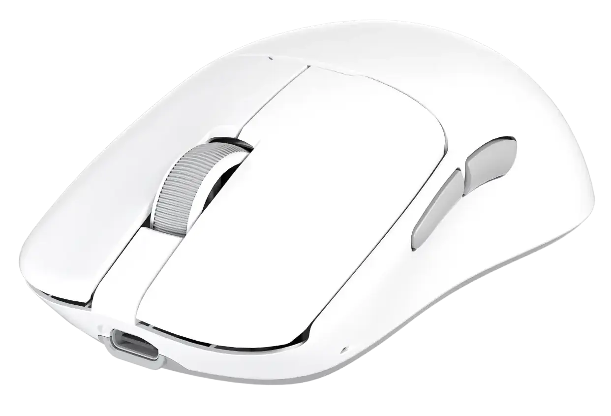 Мышь MeeTion GW40 Pro (MT-GW40PRO-B WH+Gray) [проводная + беспроводная, светодиодная, 7200 DPI, 1000 Гц, белый]