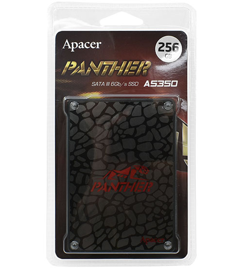 Твердотельный накопитель SSD Apacer Panther AS350 AP256GAS350-1, 256 GB/ SATA III/ TLC