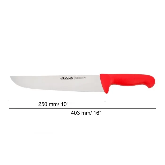 Нож Arcos 2900 (291822), мясника, 250мм, красный