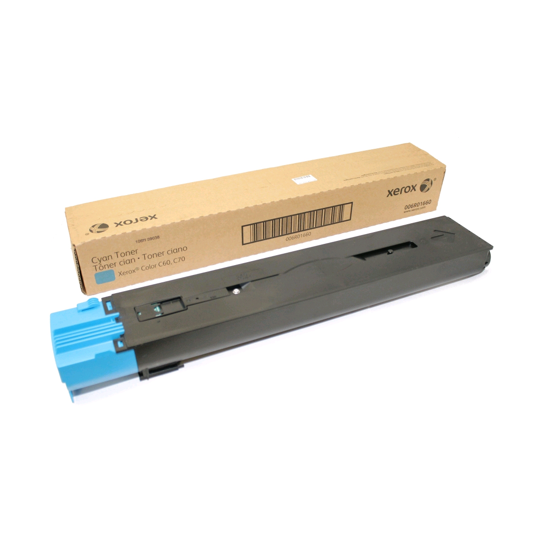 Тонер-картридж Xerox 006R01660, оригинальный, голубой