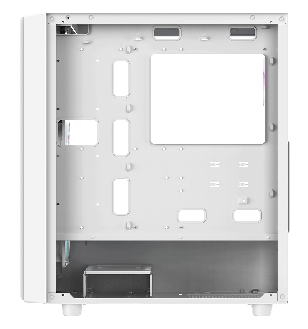 Корпус Ocypus Gamma C70 WH ARGB (Gamma-C70-WHG400XX-GL) [Midi Tower, 4 x 120 мм, белый]