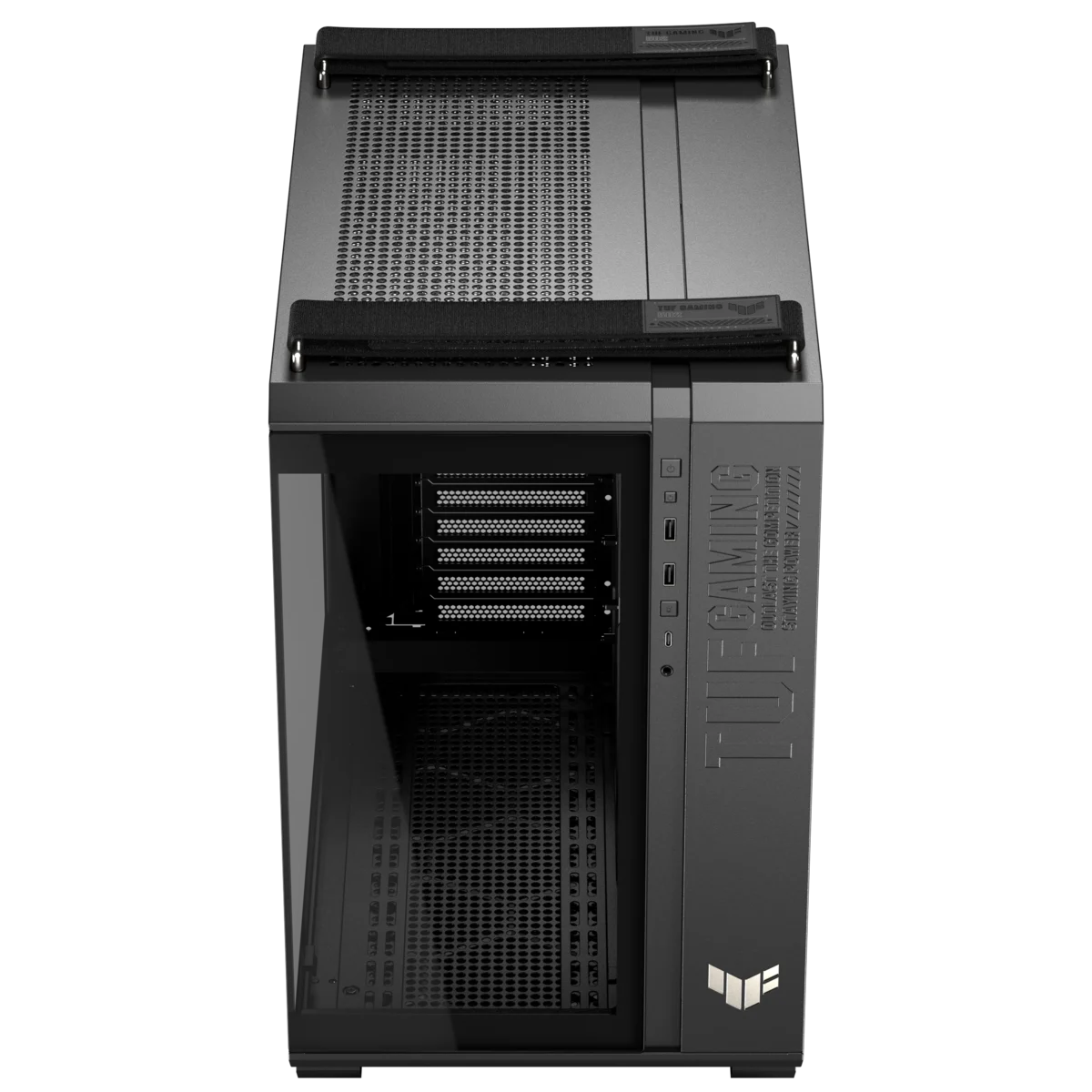 Корпус Asus TUF GAMING GT502 HORIZON TG ARGB BLACK [Midi Tower, черный]