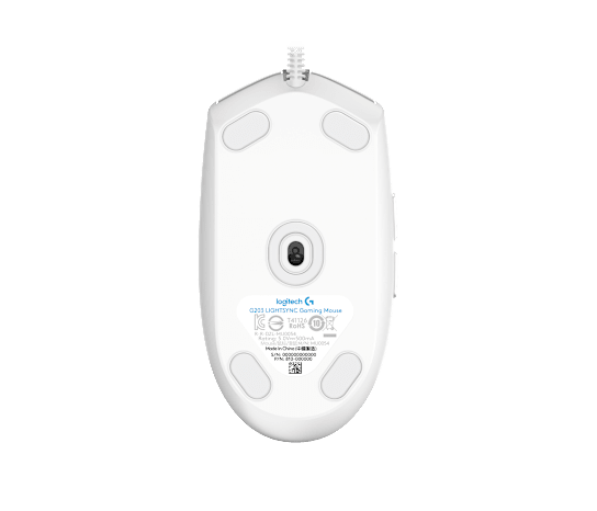 Мышь Logitech G203 LIGHTSYNC (910-005797) [проводная, светодиодная, 8000 DPI, подсветка, белый]