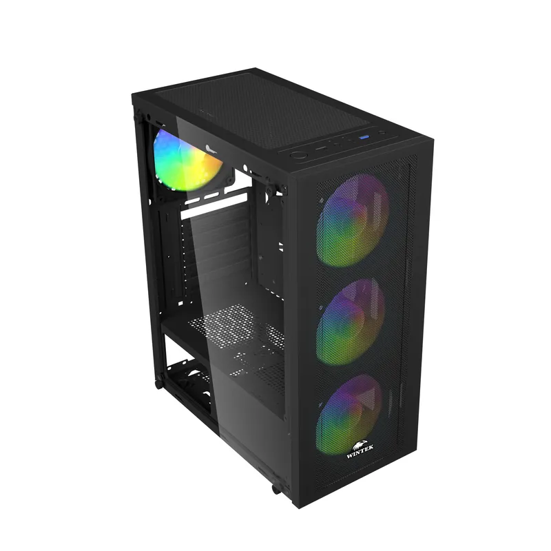 Корпус Wintek Magic L204-B-M TG [Midi Tower, 4x 120 мм FRGB, черный]
