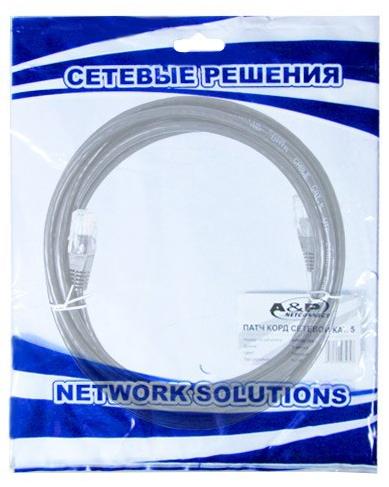 Патч Корд A&P APP001BK3 Cat.5/ UTP/ RJ-45/ 3 м