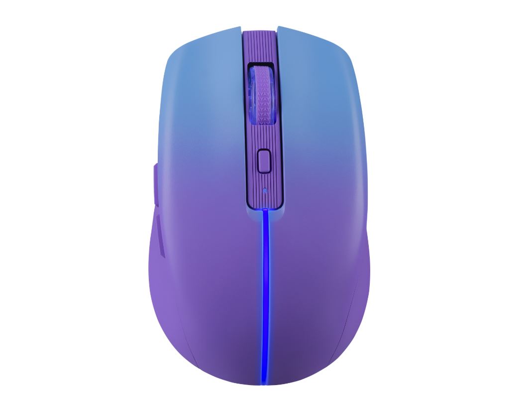 Мышь Defender Mystery MM-301 (52301) [беспроводная, светодиодная, 1600 DPI, 125 Гц, подсветка, фиолетовый]