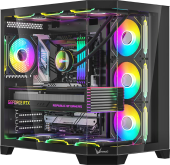Корпус Formula V Crystal Z6 Floe [Midi Tower, 4 x 120мм Floe ARPW, черный]