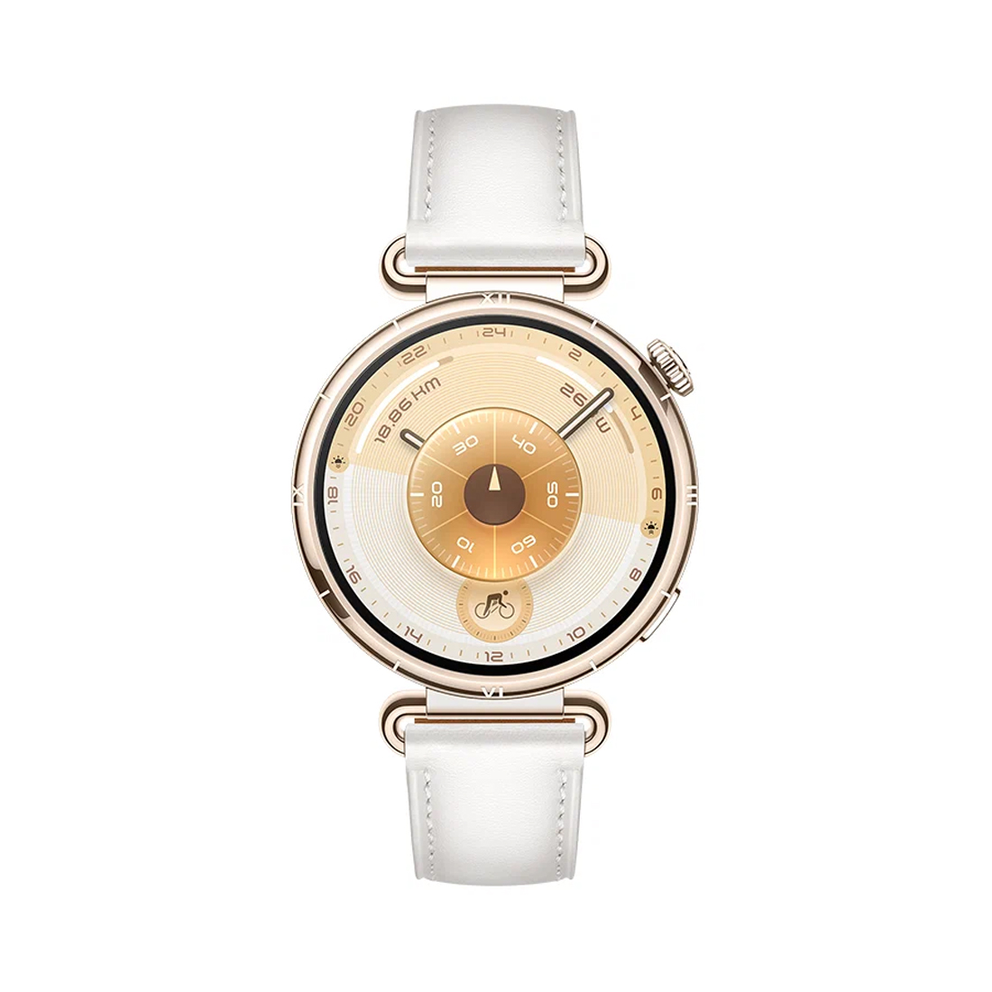 Смарт часы Huawei Watch GT 6 KSU-B19 41mm (55020FVV) White Composite Leather Strap / золотистый + белый