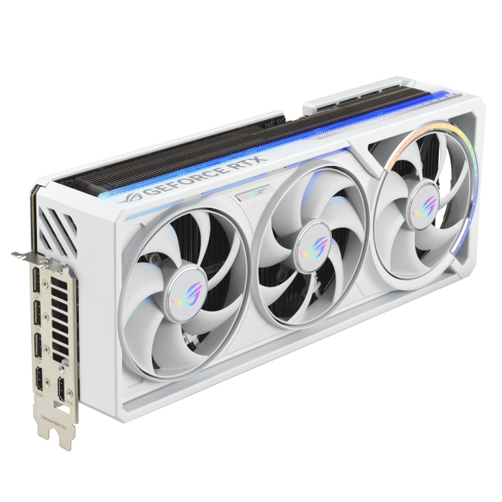Видеокарта Asus GeForce RTX 5080 ROG Astral WHITE OC Edition (ROG-ASTRAL-RTX5080-O16G-WHITE) [16 ГБ, GDDR7, 256 бит, HDMI (2 шт), DisplayPort (3 шт)]