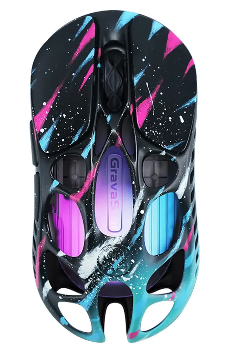 Мышь Gravastar Mercury X Pro [беспроводная, светодиодная, 32000 DPI, 8000 Гц подсветка, черная]