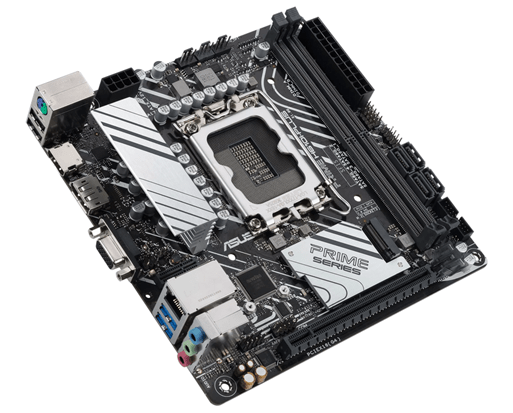 Материнская плата ASUS PRIME H610I-PLUS-CSM, LGA1700 H610 2xDDR5 4xSATA3 1xM2 D-Sub HDMI DP mITX