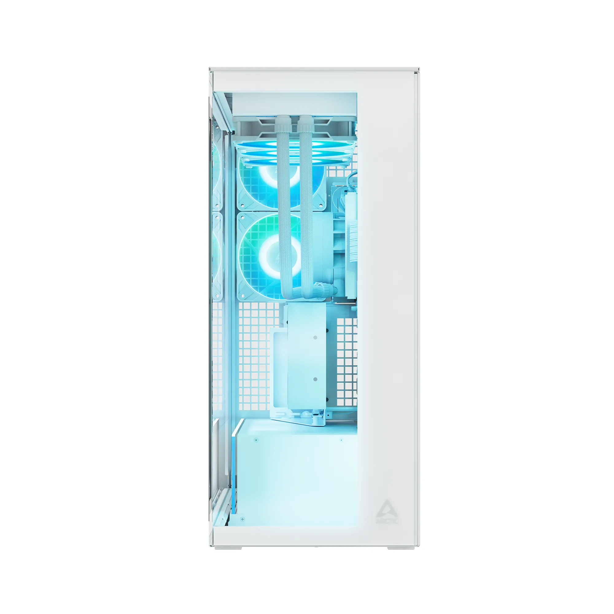 Корпус Arctic Xtender VG White(Clear Glass) (ACPCC00017A) [Full Tower, 2×120 мм + 3×140 мм A-RGB, Белый]