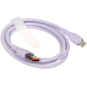 Интерфейсный кабель Baseus Pudding Series USB to Type-C 100W 1.2m Purple (P10355703511-B1)