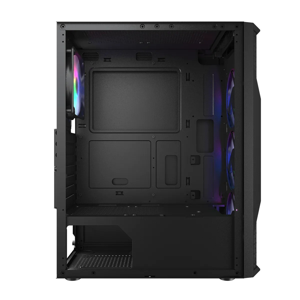 Корпус Cougar MX110 RGB (382BD20.0001) [Midi Tower, 4x 120 мм RGB, черный]