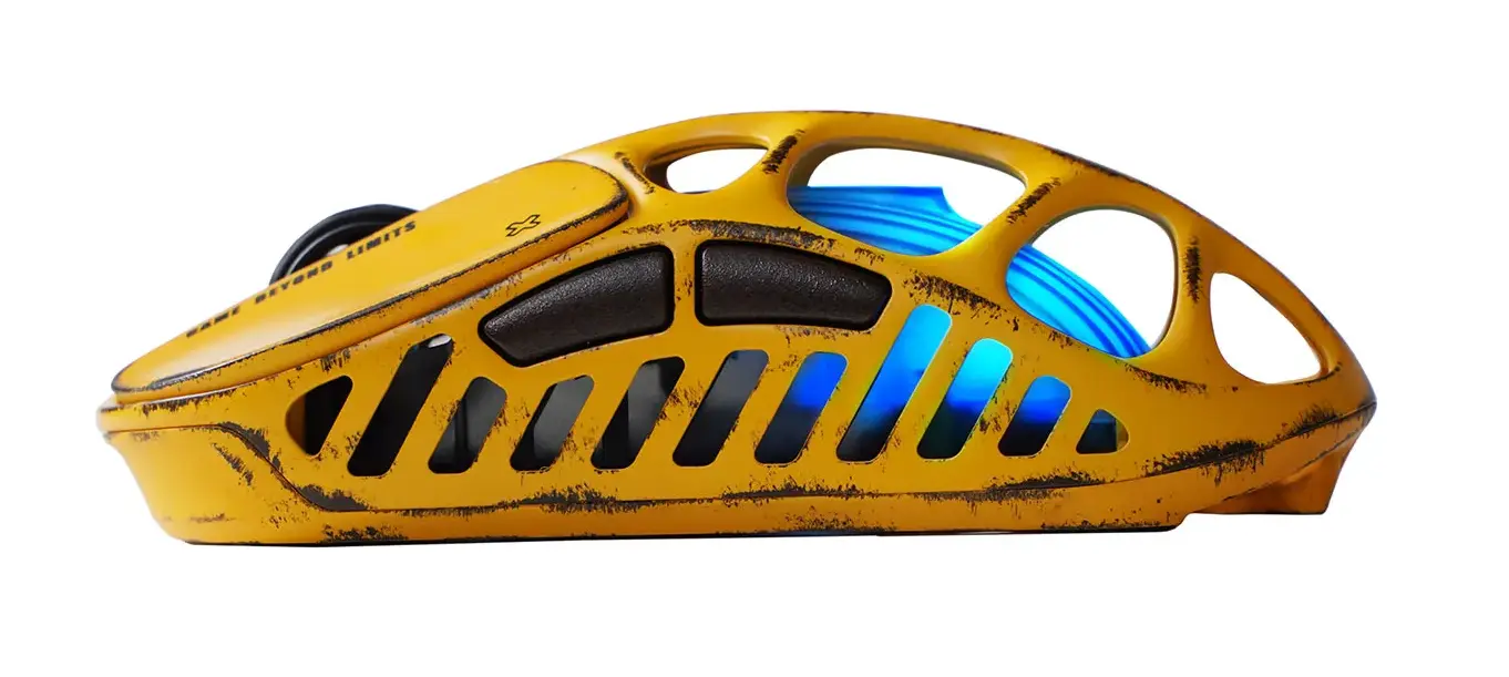 Мышь Gravastar Mercury X Pro 8K [беспроводная, светодиодная, 32000 DPI, 8000 Гц подсветка, Желтый]