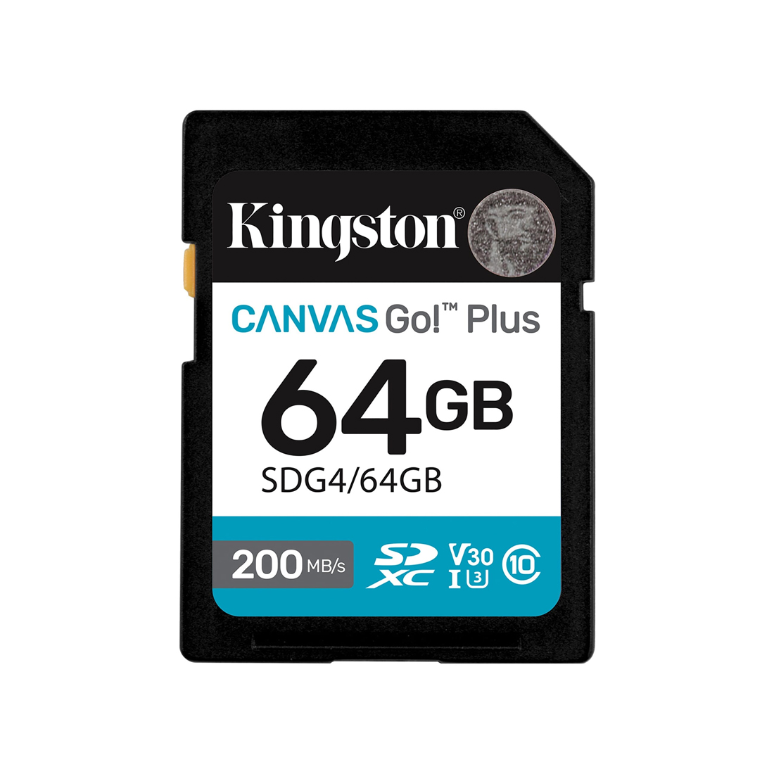 Карта памяти Kingston SDG4/64GB Canvas Go Plus Gen4 C10 UHS-I U3 V30 64GB