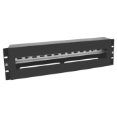 Панель 19" с DIN-рейкой 3U Pixietech PXT-PDR-19-B черный