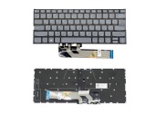 Клавиатура для ноутбука Lenovo Yoga 530-14IKB/ 530S-14ARR/ 730-13IKB, RU, подсветка, серая
