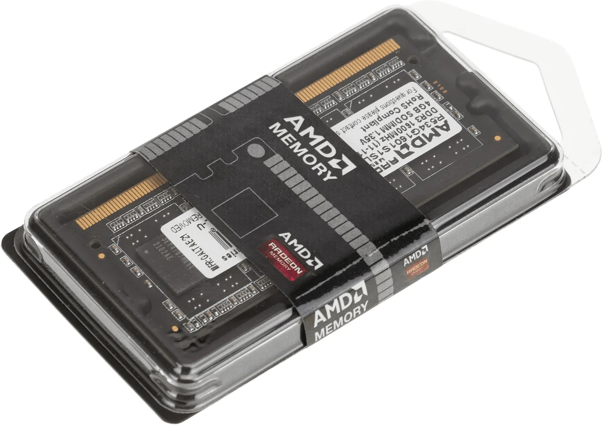 Оперативная память AMD Radeon R5 Entertainment Series (R534G1601S1SL-U) [4 ГБ, DDR 3, 1600 МГц, 1.35 В]