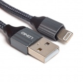 Интерфейсный кабель LDNIO Lightning LS432 2.4A TPE Алюминий 2м Чёрный - купить по цене 1 390 тг. в интернет-магазине Forcecom.kz