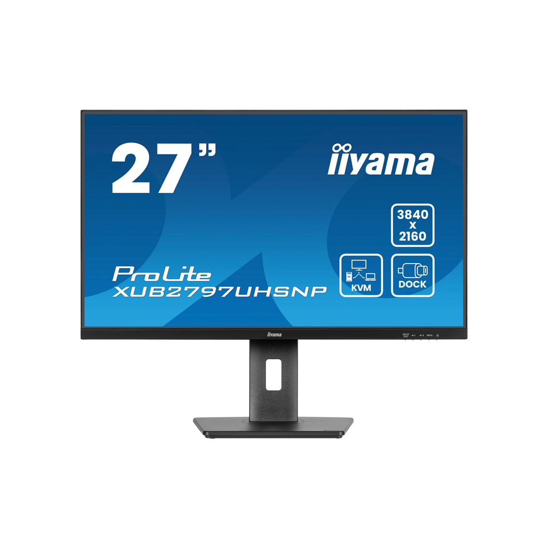 Монитор Iiyama ProLite (XUB2797UHSNP-B1) [27", IPS, 3840x2160, 60 Гц, 4 мс, HDMI, DisplayPort]