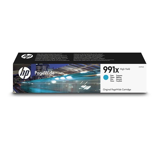 Картридж HP 991X Europe (M0J90AE), оригинальный, повышенной емкости, голубой