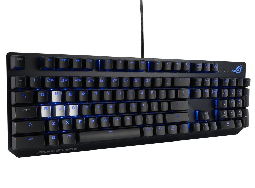 Клавиатура Asus ROG STRIX SCOPE NX XA02 [Механическая, проводная, клавиш - 104, подсветка, черная]