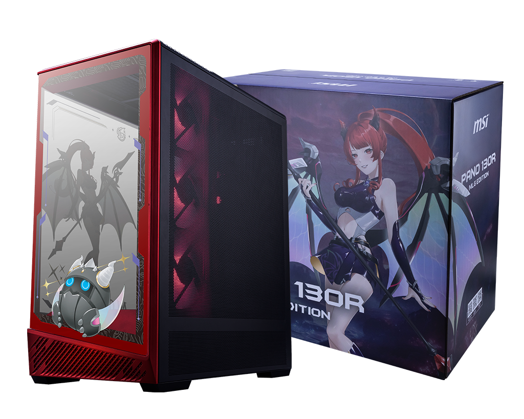 Корпус MSI PANO 130R MLG EDITION [Midi Tower, красный]