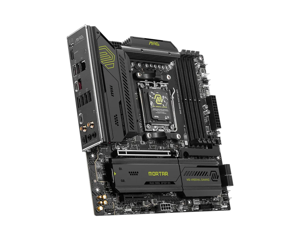 Материнская плата MSI MAG B850M MORTAR WIFI [AM5, AMD B850, 4xDDR 5, 3xM.2, 1xPCI-E x16, Micro-ATX]