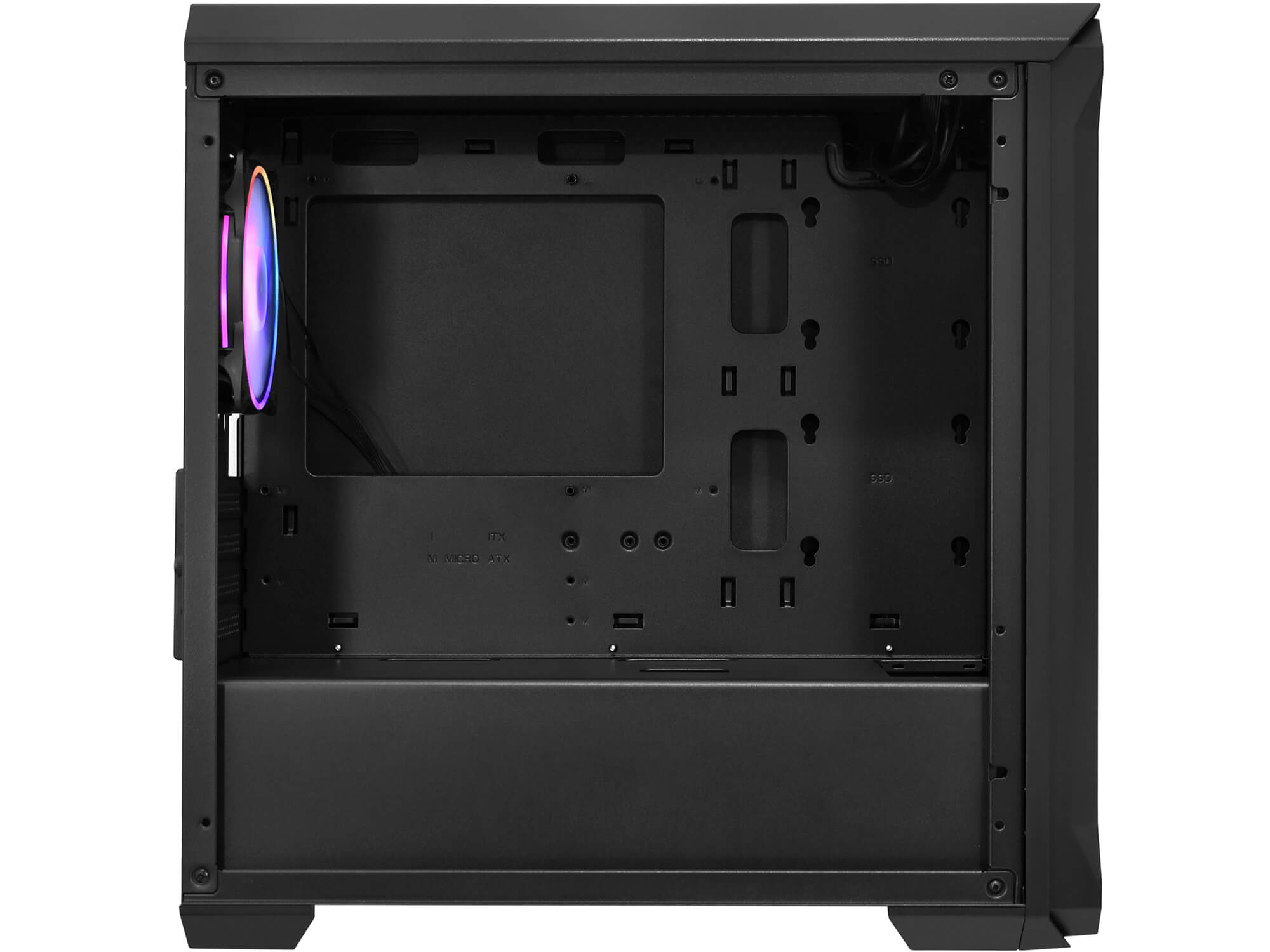 Корпус Apex Tank Mini+, Mini Tower, Черный - купить в интернет-магазине Forcecom.kz Корпус Apex Tank Mini+, Mini Tower, Черный